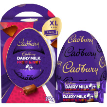Cadbury Dairy Milk Fruit & Nut Chocolate Easter Egg, Includes 1 Extra