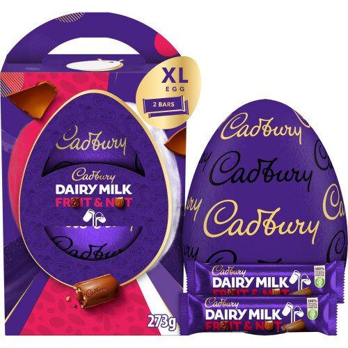 Cadbury Cadbury Dairy Milk Fruit & Nut Chocolate Easter Egg, Includes 1 Extra