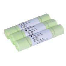 The Caddy Company Tie Handle Compostable Kitchen Caddy Liners, 150