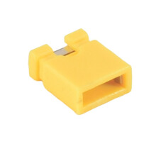 100 St 2,54 mm Bygellock öPpen Typ Kortslutningslock Kortslutningsblock Kortslutningslock Socket Pin Header Connection Block, Gul