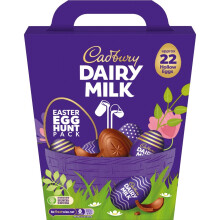 Cadbury Dairy Milk Chocolate Easter Egg Hunt Pack, Includes