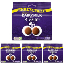 Cadbury Dairy Milk Giant Buttons Chocolate Bag, Creamy Taste to Share