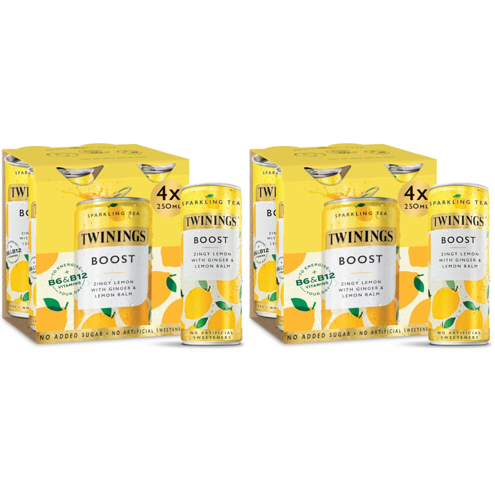 Twinings Boost - Lemon & Ginger Flavoured Sparkling Tea