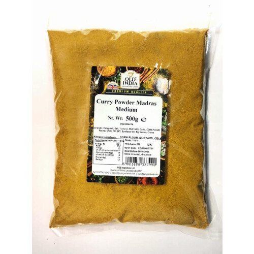 Old India Curry Powder Madras Medium 500g