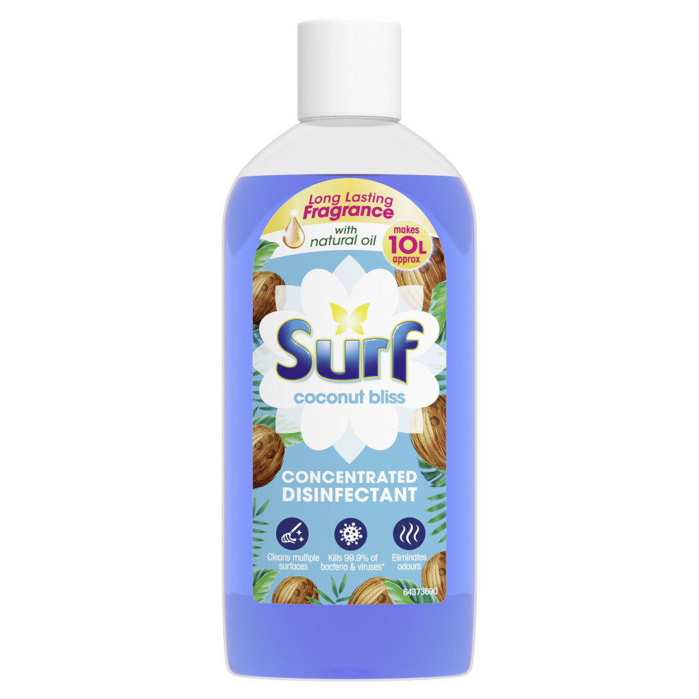 Surf Coconut Bliss Concentrated Disinfectant Eliminates 99.9% Of Germs