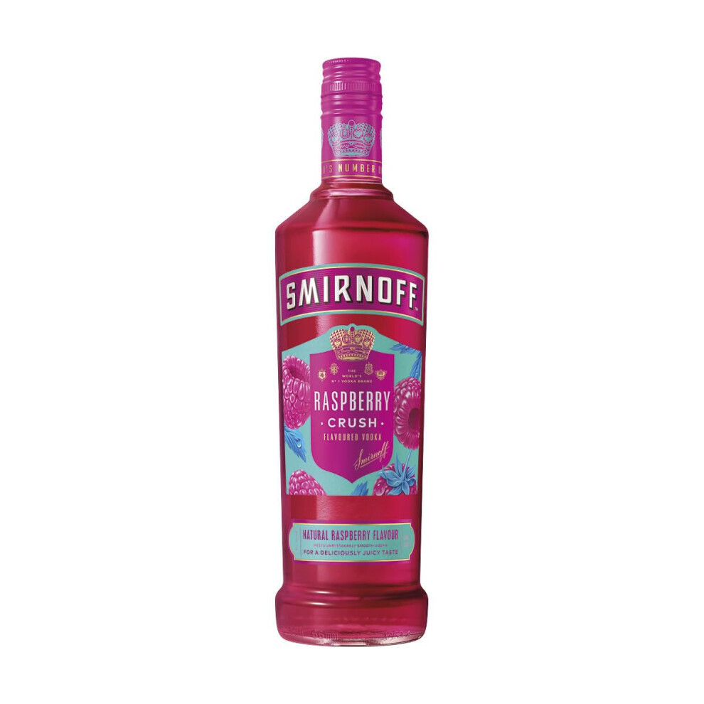 Smirnoff Raspberry Crush Flavoured Vodka | 37.5% Vol | 70Cl | Made W
