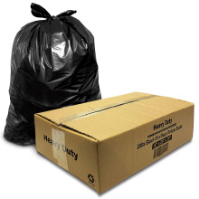 G4GOODS 200 Large Black Bin Bags for Household Garbage Capacity 80l