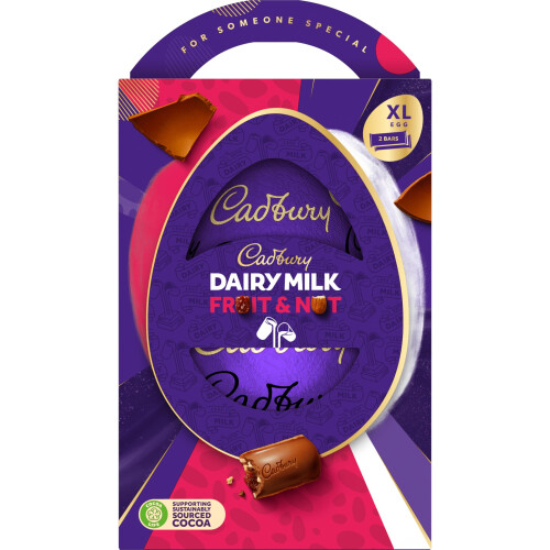 Cadbury Cadbury Dairy Milk Fruit & Nut Chocolate Easter Egg, Includes 1 Extra 1