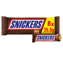 Snickers w/ Milk Chocolate, Soft Nougat & Caramel, 8 x 35.5g