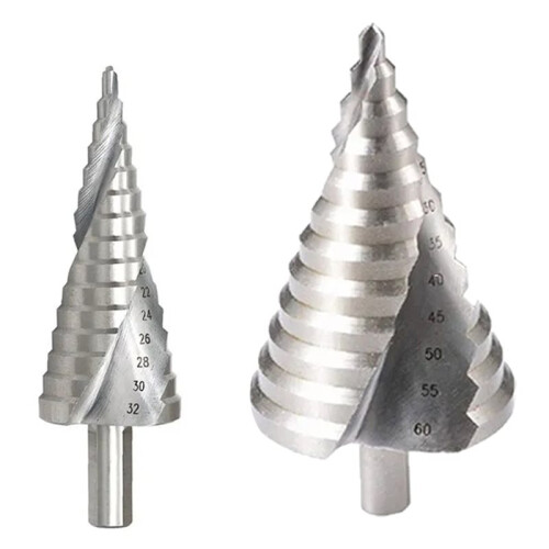 Drill Bits for 4-32/6-60mm Step Drill Bits for Spiral Hole Drill for Wood/Metal Core Drill Bit
