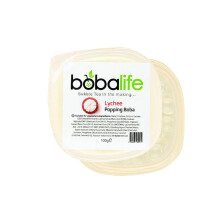 Bobalife Lychee Flavoured Popping Boba 2 Servings, Fruit Juice Filled