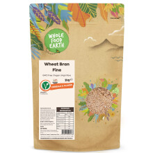 Wholefood Earth Wheat Bran Fine 2kg | GMO Free | High Fibre
