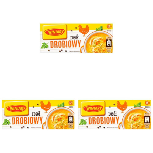 WINIARY Chicken Bouillon Cubes (12 x 10g cube ) (Pack 3)