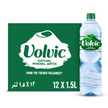 Volvic Still Mineral Water 12 x 1.5l | Natural Water from France |