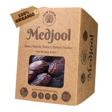 Raw Farm - Organic Raw Fresh Medjool Dates With Pits 1 kg – Large, Sun-Dried & Naturally Sweet | Non-GMO, No Sugar Added | Healthy Snack