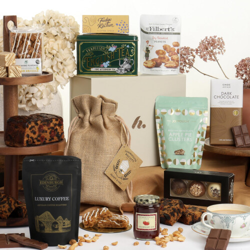 Traditional Treats Gift Hamper | Chocolate, Biscuits, Cake, Coffee