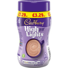Cadbury Highlights Milk Chocolate Hot Drink, Low Calorie, Stir in Hot