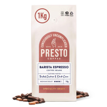 Presto Coffee | Velvety Smooth Speciality Coffee Beans 1kg | Dark