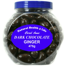 Natural Health 4 Life Carol Anne Confectionery Dark Chocolate Ginger
