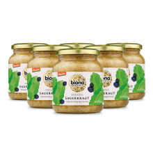 Biona Organic Sauerkraut 6 x 680g - Infused w/ Juniper Berries