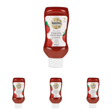 Biona Classic Tomato Ketchup Squeezy 560g (Pack 4)