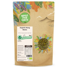 Wholefood Earth Organic Mung Beans 3kg GMO Free | Vegan | High Fibre |