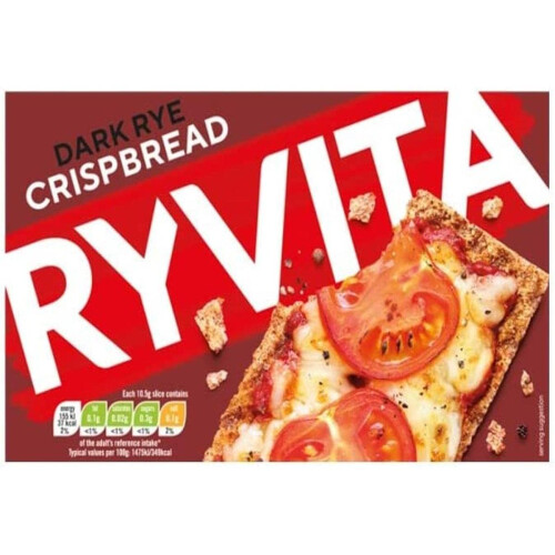 Ryvita Crispbread Dark Rye, 250g (Pack 1)