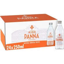 Acqua Panna Still Natural Mineral Water in Glass 250ml (Pack 24)