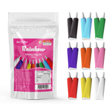 JUST CUTTERS Ready to Use Writing Icing Tubes, 342g Net Weight (18 x 19g), Instant Icing Pens for Cakes, Biscuits & Baking (Multi Coloured - 18 pack)