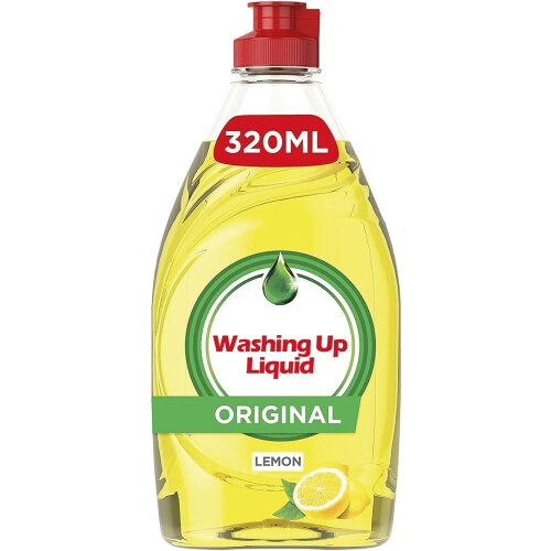 Fairy Lemon Washing Up Liquid 2 Pack 320ml Powerful Grease Cutting 1