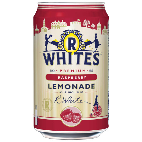 R Whites Raspberry Lemonade 330ml (Pack 24) 2