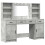 VidaXL vidaXL Dressing Table Set 3 pcs Concrete Grey Engineered Wood 3