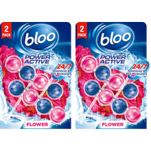 Bloo Power Active Toilet Rim Block Fresh Flowers, w/ Anti