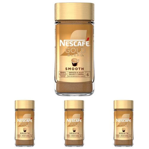 Nescafe NESCAFÉ Gold Blend Smooth Instant Coffee, Silky Smooth Light Roasted