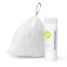 simplehuman CW0409 code G Custom Fit Bin Liner Bulk Roll Pack, Plastic