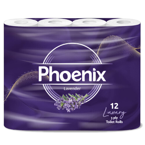 Phoenix Phoenix Soft Lavender Fragranced Luxury Toilet Roll