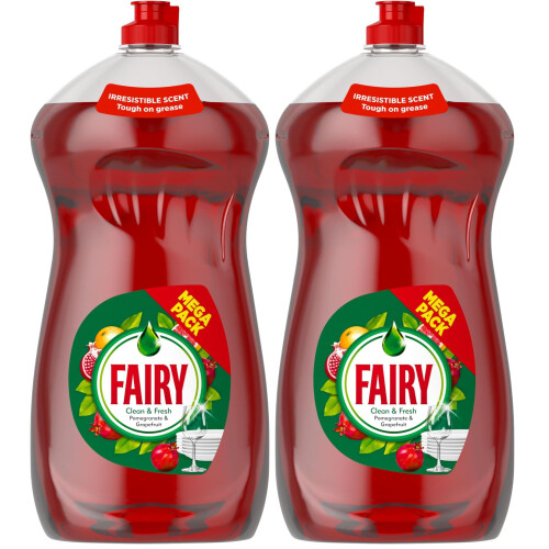 Fairy Fairy Clean & Fresh Washing Up Liquid Pomegranate & Grapefruit 1450ml