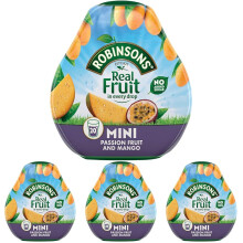 Robinsons Mini Passionfruit & Mango Concentrate, 66ml (Pack 4)