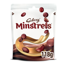 Galaxy Minstrels Milk Chocolate Sharing Bag, 118g