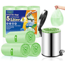 OKKEAI Pedal Bin liners 5l Food Waste Bags for Bathroom Caddy Bags, 66