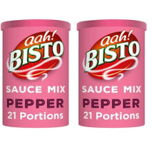 Bisto Deliciously Creamy Pepper Sauce Mix, 185g Drum (Pack 2)