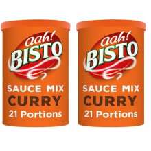 Bisto Quick & Easy Chip Shop Curry Sauce Mix, 185g Drum (Pack 2)