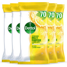 Dettol Antibacterial Multipurpose Cleaning Wipes, Citrus Zest, 350