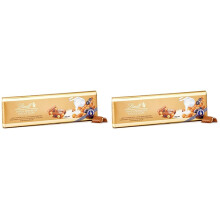 Lindt Swiss Milk Chocolate Hazelnut & Raisin Gold Bar 300g (Pack 2)