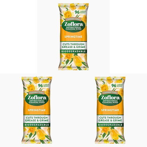 Zoflora Zoflora Springtime Biodegradable Wipes, Antibacterial Multi