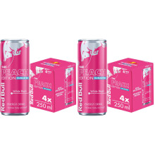 Red Bull Energy Drink Sugar Free Peach Edition White Peach 4 x 250ml