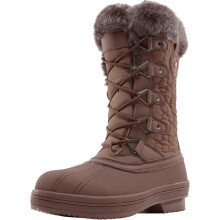 OutPro Damen-Schneestiefel Wasserdicht Gefüttert Winterstiefel Braun 38 — schneestiefel damen 38, wasserdichte schneestiefel