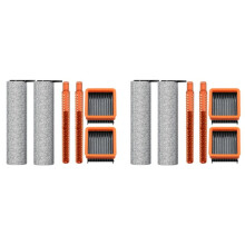 4X Roller Brush and Hepa Filter Replacement for Uwant D100 D100PRO V8 D5 Vacuum Cleaner Replacement Parts