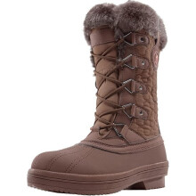 OutPro Schneestiefel Damen Wasserdichte Winterstiefel Warme Braun 40 — damen snowboots, winterstiefel wasserdicht, warme winterstiefel