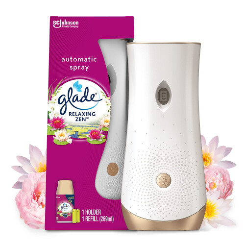 Glade Glade Automatic Air Freshener Holder & Refill, Long